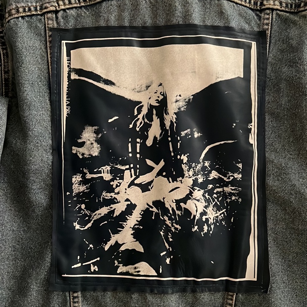 Levi’s vintage Jean jacket with leather vogue patch on the back - Picture 3 of 5
